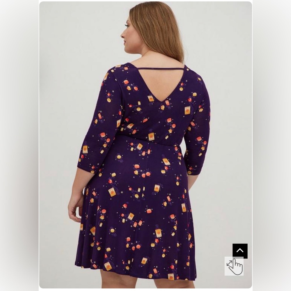 Torrid Super Soft Disney Tangled Lantern Skater Dress Size 1
